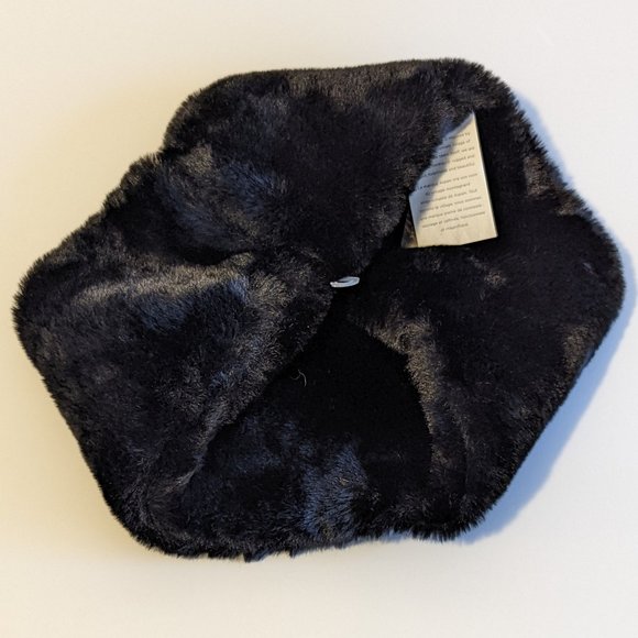 Aspen Accessories - Aspen Faux Fur 100% Polyester Neck Wrap Warmer Beautiful Soft Black New Gift NWT